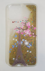 Iphone 12 Pro Max gold sparkling Paris case
