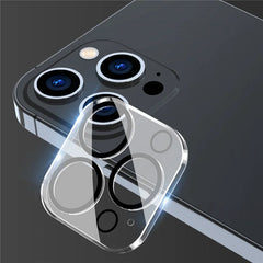 iPhone 14 Pro 6.1 inch / 14 Pro Max 6.7 inch Camera Lens Protector Tempered Glass Full Size Protective Film, Black Ring Version