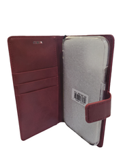 Iphone 11 Wine Leather wallet case