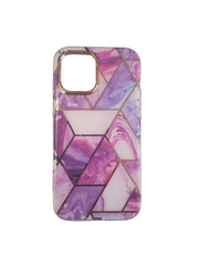 Iphone 12 Pro Max marble case with front protection