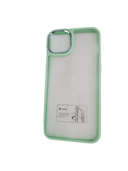 Teal Hybrid Clear case for iPhone 14/15 Plus