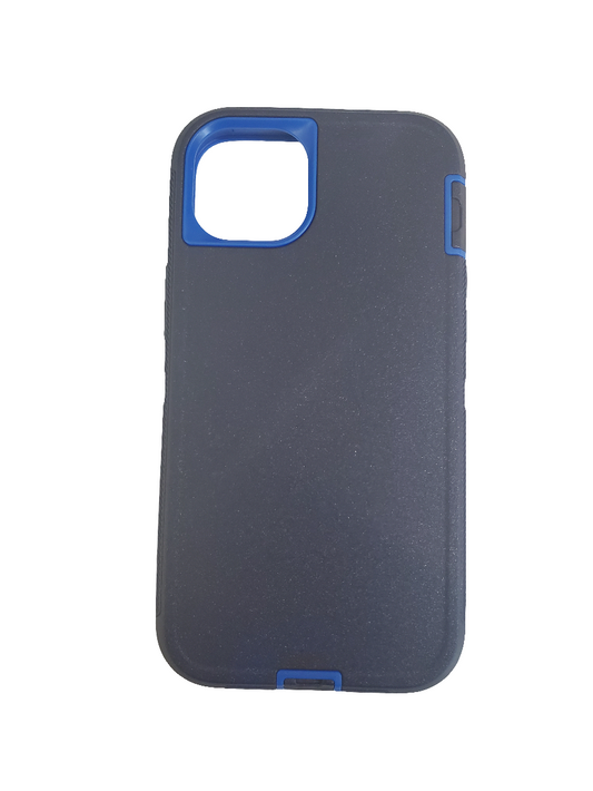 Blue triple protection case for iPhone 14/15 Plus