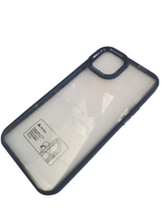 Midnight Blue Matt Hybrid Case for iPhone 14/15 Plus