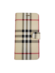 Beige wallet case for iPhone 12 Pro Max with photo I'd slot