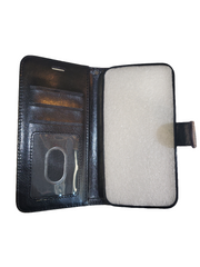 Brown Checker Wallet Case For iPhone 12/12 Pro