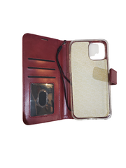 Wine Red Wallet Case for iPhone 12 Pro Max