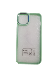 Teal Hybrid Clear case for iPhone 14/15 Plus