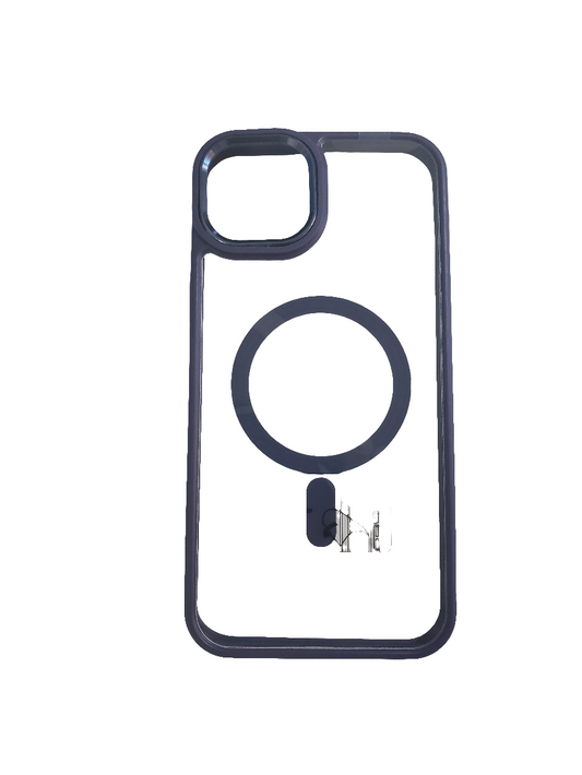 Midnight Blue Matt Hybrid Case for iPhone 14/15 Plus