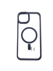 Midnight Blue Matt Hybrid Case for iPhone 14/15 Plus