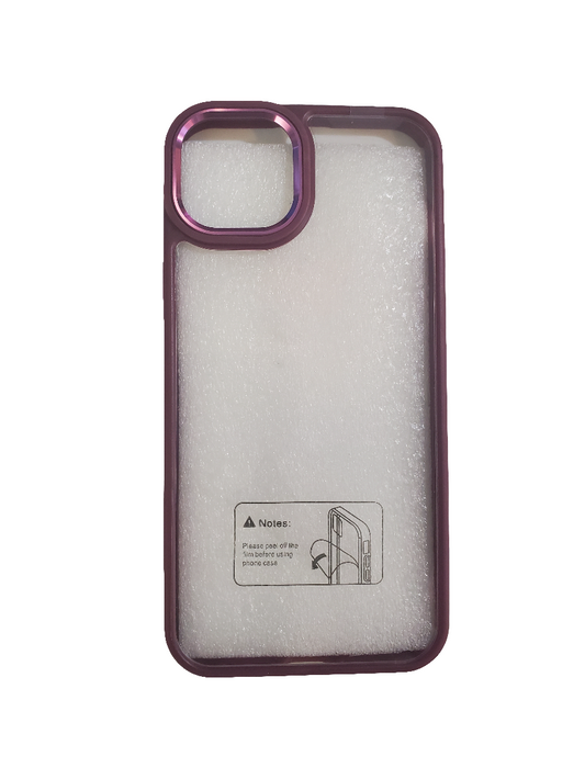 Wine Matt Hybrid Clear case for iPhone 14/15 Plus