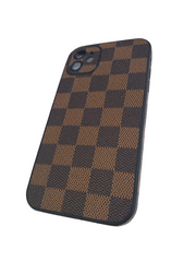Iphone 11 TPU Brown Checker