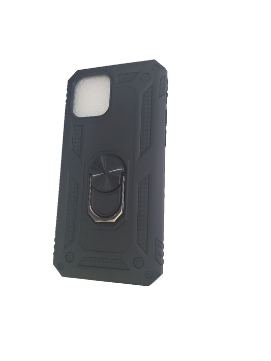 OTCR Black Anti-Drop Hybrid Case for iPhone 12/12 Pro