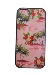 Pink Hawaiian Design for iPhone 14/15 plus