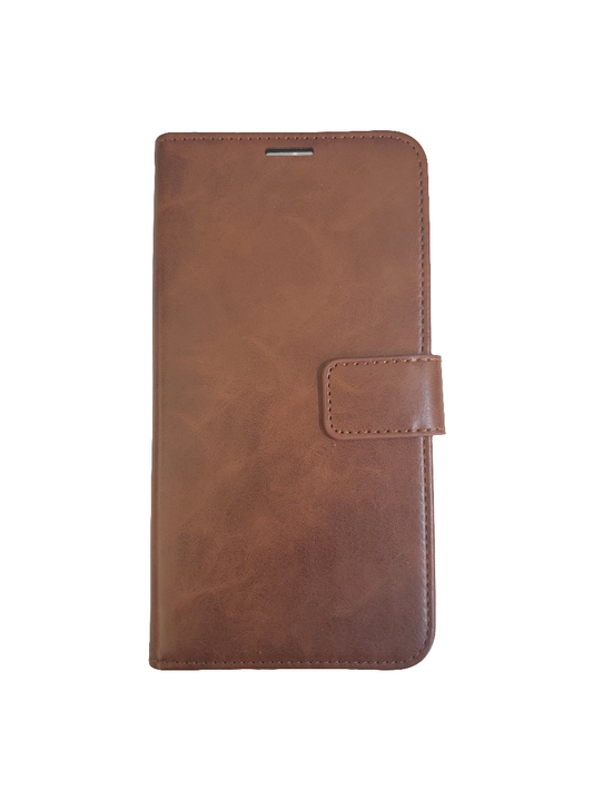 Brown Wallet Case for iPhone 14/15 Plus
