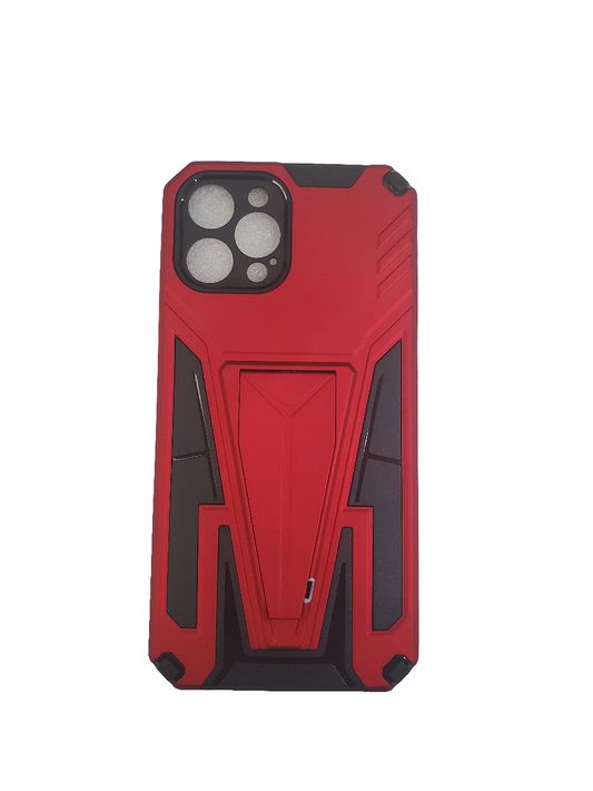 Red back stand case for iPhone 12 Pro Max