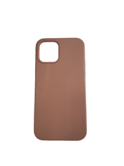 Brown Silicon Case for iPhone 12/12 Pro