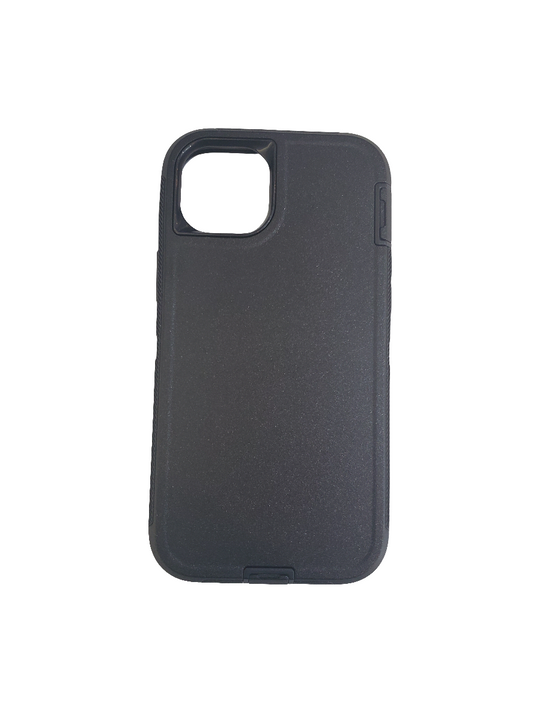 Black Triple Protection Case for iPhone 14/15 Plus