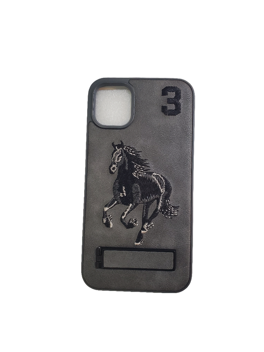 iPhone 11 OCTR Black Horse Design With Stand