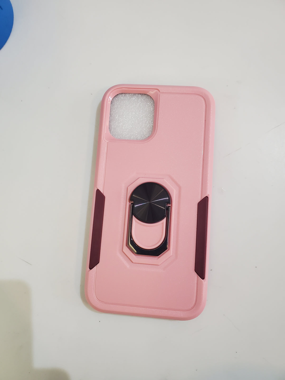 iPhone 12/12 Pro Rose Pink Ring Stand Case