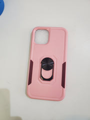 iPhone 12/12 Pro Rose Pink Ring Stand Case