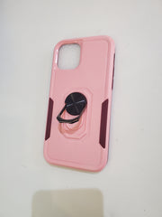 iPhone 12/12 Pro Rose Pink Ring Stand Case