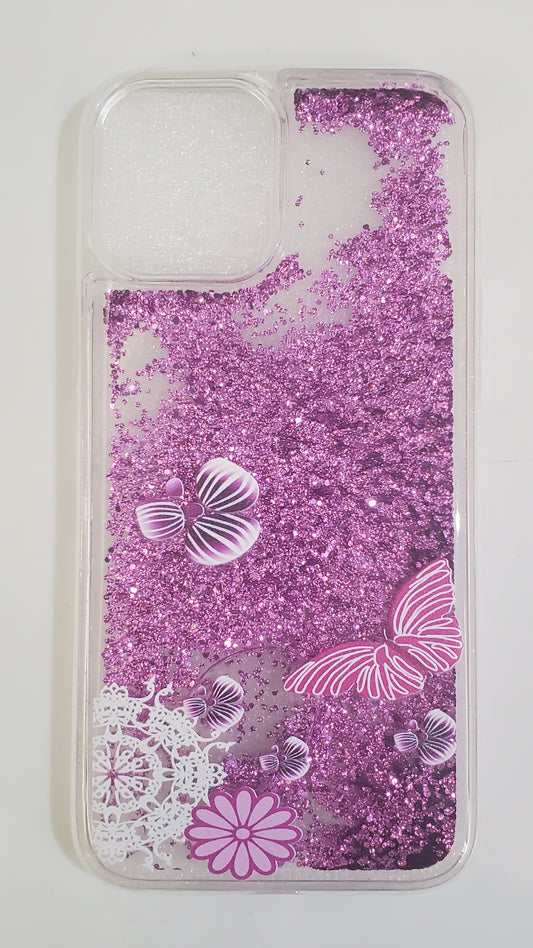 Floral pink sparkling case for iPhone 12 Pro Max