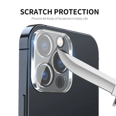 iPhone 14 Pro 6.1 inch / 14 Pro Max 6.7 inch Camera Lens Protector Tempered Glass Full Size Protective Film, Black Ring Version