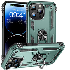 iPhone 16 Pro Max Shockproof TPU Hybrid PC Phone Case with Holder