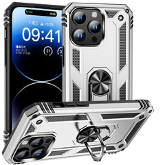 iPhone 16 Pro Max Shockproof TPU Hybrid PC Phone Case with Holder