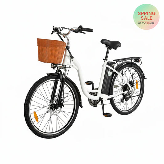 HK-C6 | Step-Thru Electric Bike | Motor 500-750W | 48V 12.5Ah removeable battery | 6 Speed Shimano
