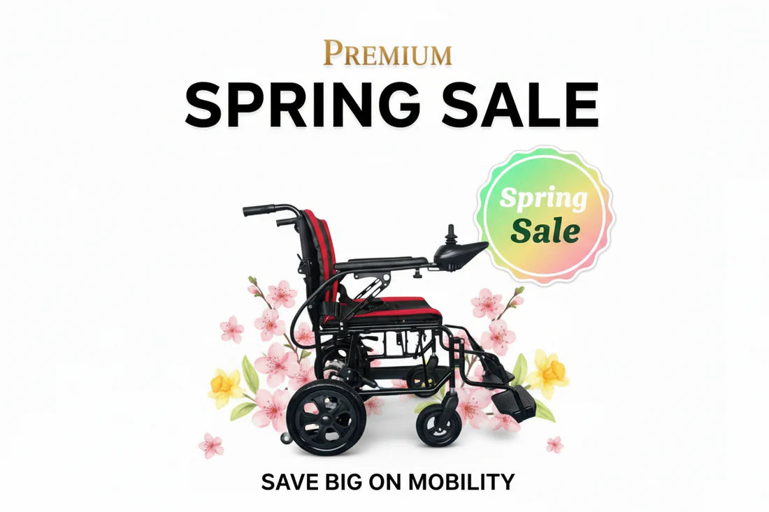 HK- X Foldable Electric Wheelchair | 360° Joystick | Dual motors