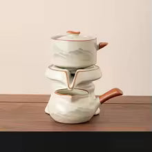 Automatic Stone Grinding Teapot - Anti-Scalding Tea Set