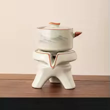 Automatic Stone Grinding Teapot - Anti-Scalding Tea Set