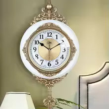 Retro European Wall Clock 30cm - Silent Quartz Decorative