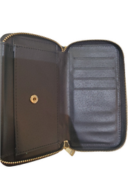 POU Black zipper Wallet for iPhone 7/8/SE