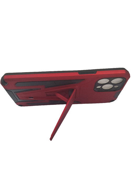 Red back stand case for iPhone 12 Pro Max