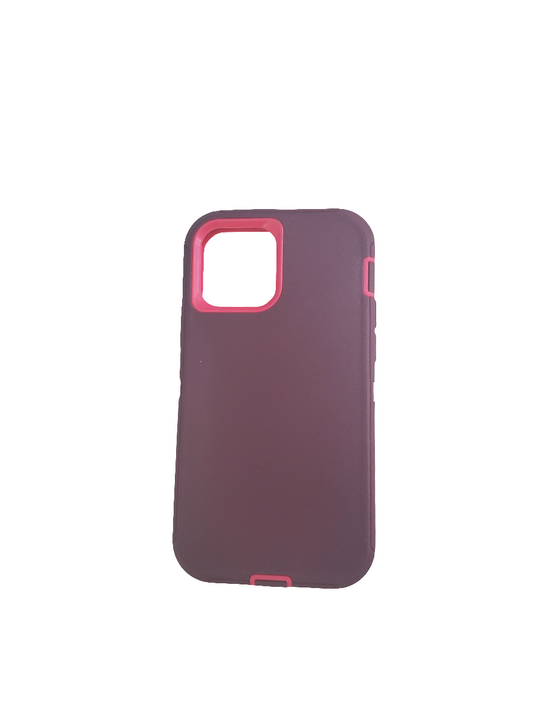 OTDR Pink Rose Triple Protection Case For iPhone 12/12 Pro