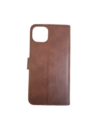 Brown Wallet Case for iPhone 14/15 Plus
