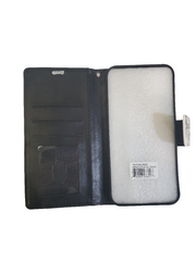 Black floral design wallet case for iPhone 14/15 Plus