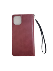 Iphone 11  Wine Leather wallet case