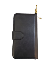 POU Black zipper Wallet for iPhone 7/8/SE