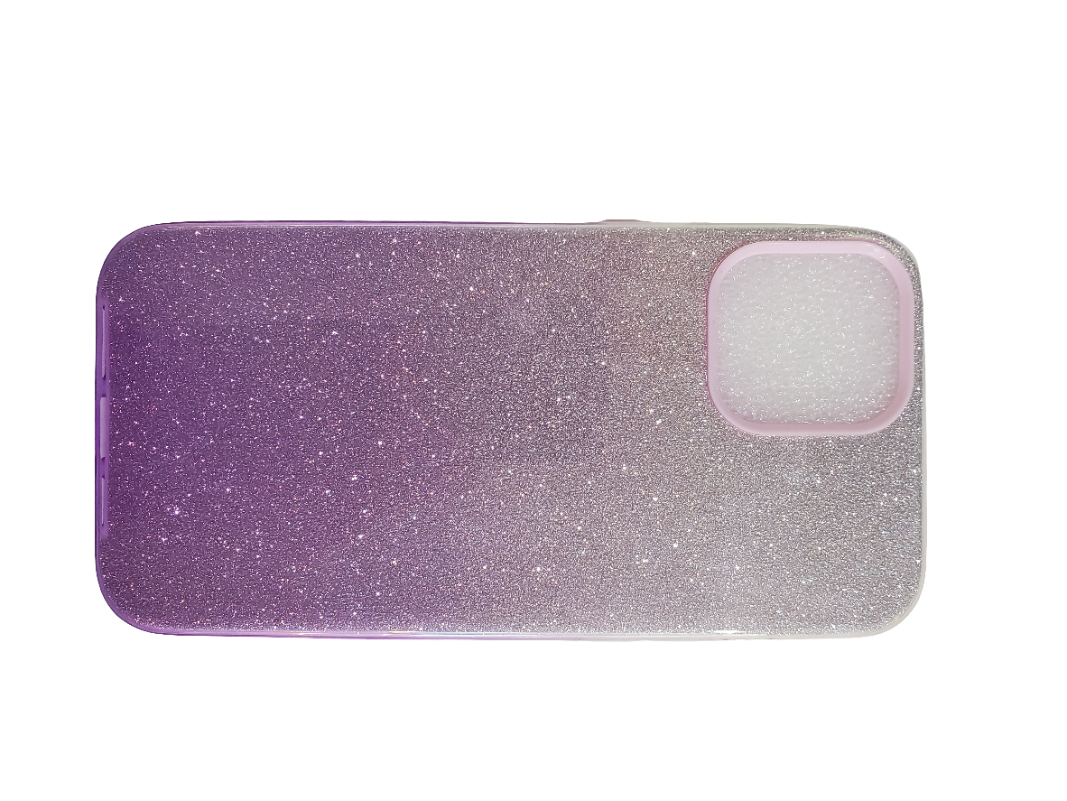 Purple 3 in 1 Glitter case for iPhone 12 Pro max