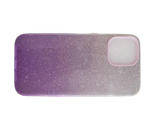 Purple 3 in 1 Glitter case for iPhone 12 Pro max