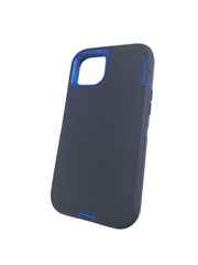 Blue triple protection case for iPhone 14/15 Plus
