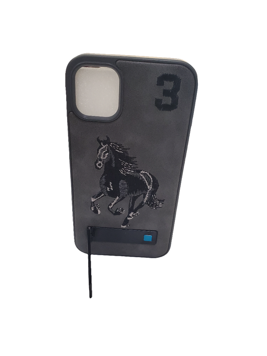 iPhone 11 OCTR Black Horse Design With Stand