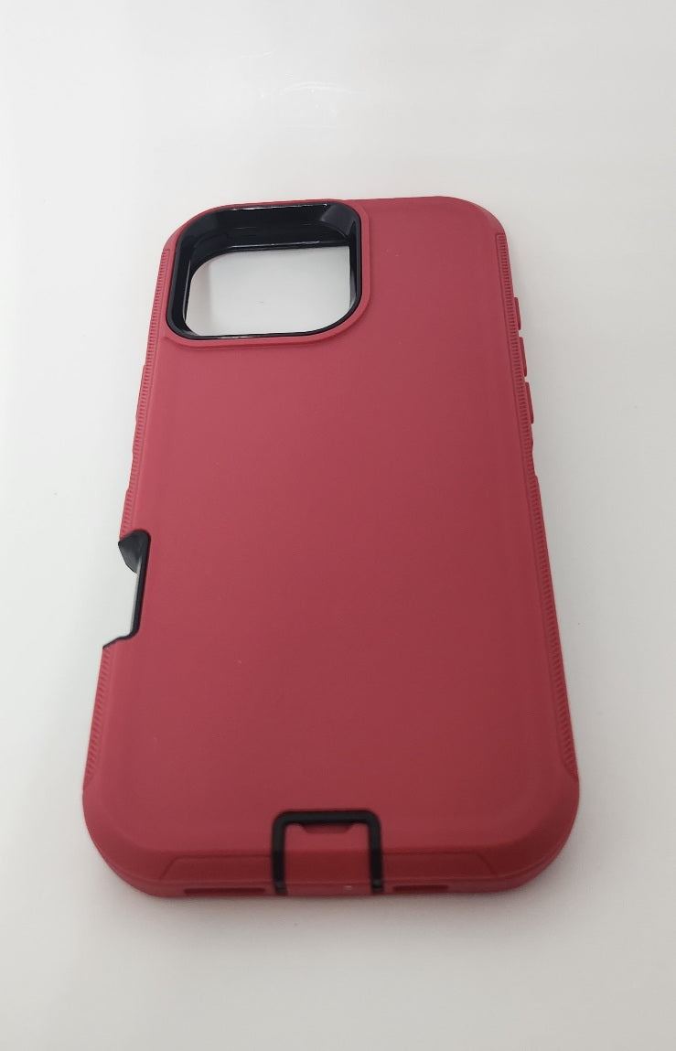 Red Triple Protection Case for Apple iPhone 16